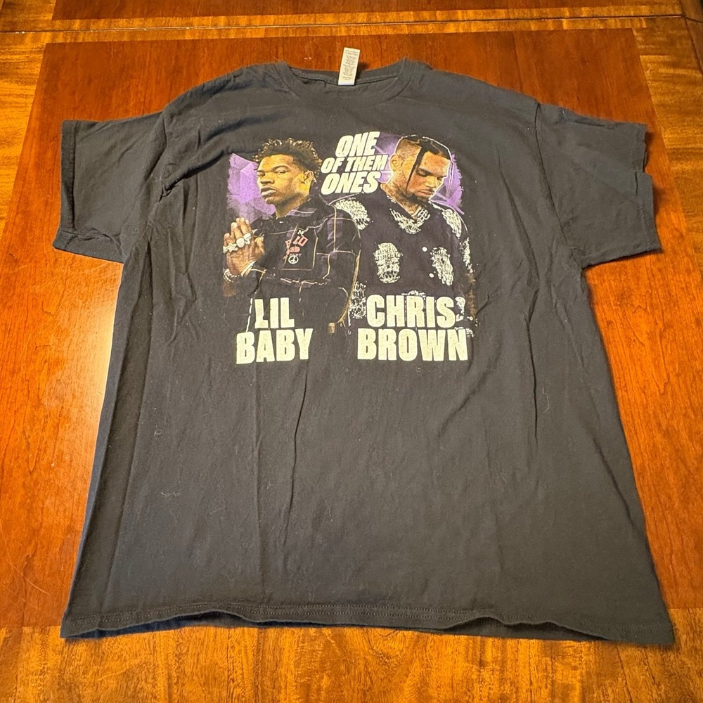 Lil Baby x Chris Brown "One of Them Ones" Tour‎ T-Shirt XL